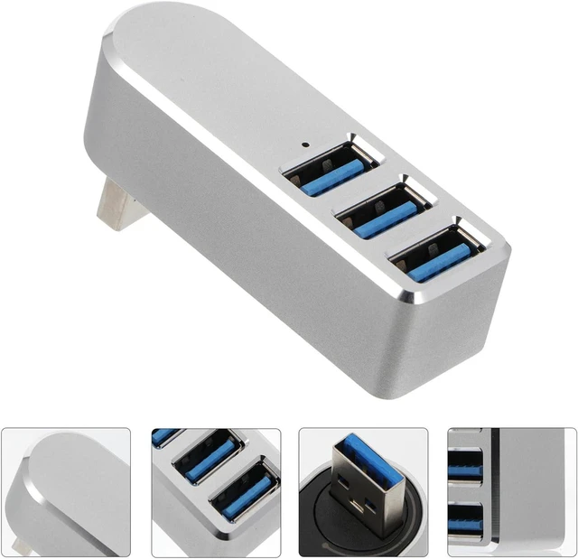 Alt view image 3 of 7 - jojofuny 3pcs Port USB Hub for Laptop Swiveling USB Connector Splitter Data Dock for Expansion Transfer