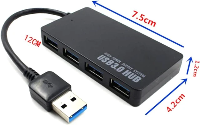 Alt view image 6 of 7 - HEMOTON 3pcs Ports USB Hub USB Splitter Adapter for Computer Laptop Device Connector