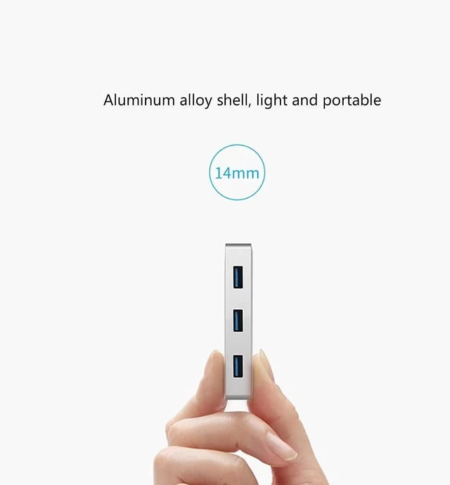 Alt view image 4 of 4 - Port Expander USB C Hub USB Splitter with 3 USB 3.0 Ports and USB C Power Port USB Extension for Desktop, Computer, PC, Laptop USB Splitter