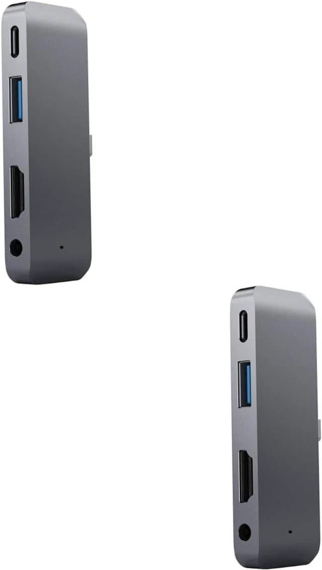 Main image of HEMOTON 2pcs USB C Hub Adapter Pd Charging USB and Headphone Jack for Laptop Use