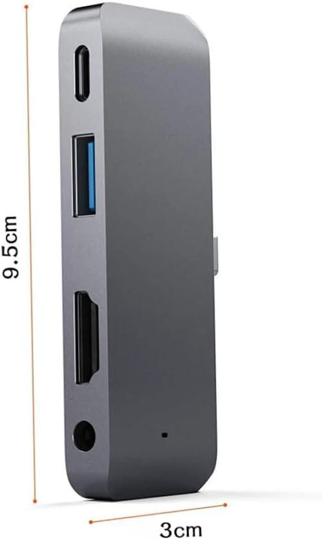 Alt view image 2 of 6 - HEMOTON 2pcs USB C Hub Adapter Pd Charging USB and Headphone Jack for Laptop Use