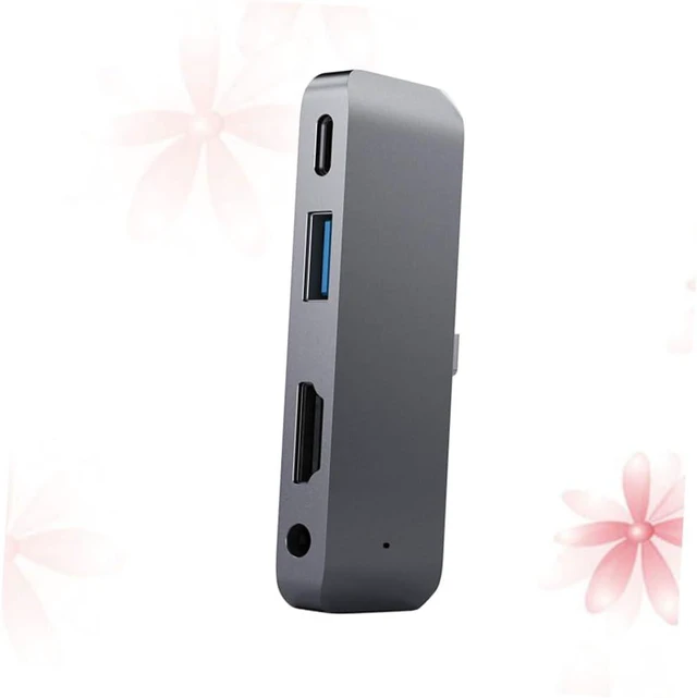 Alt view image 3 of 6 - HEMOTON 2pcs USB C Hub Adapter Pd Charging USB and Headphone Jack for Laptop Use