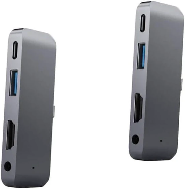 Alt view image 5 of 6 - HEMOTON 2pcs USB C Hub Adapter Pd Charging USB and Headphone Jack for Laptop Use