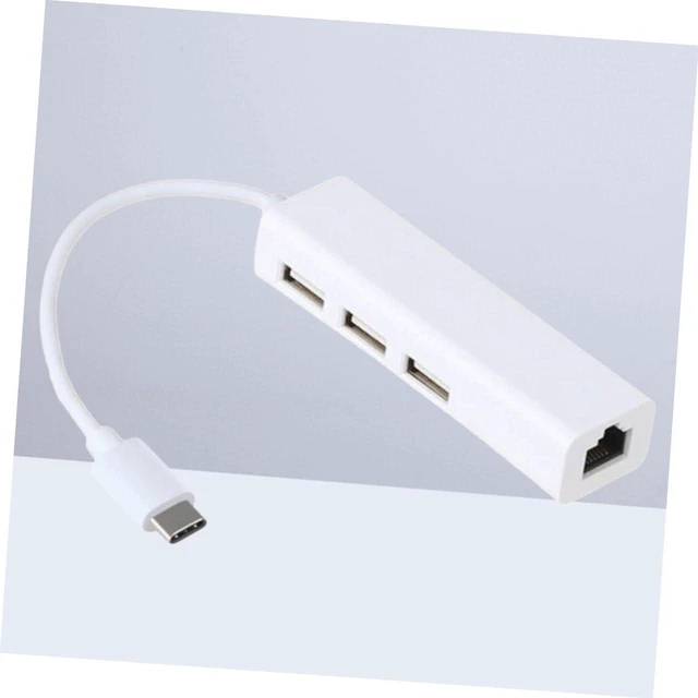 Alt view image 3 of 7 - jojofuny 3pcs Type C Hub Network Port and USB Ports for Laptop Ethernet Adapter