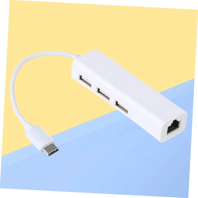 Alt view image 6 of 7 - jojofuny 3pcs Type C Hub Network Port and USB Ports for Laptop Ethernet Adapter