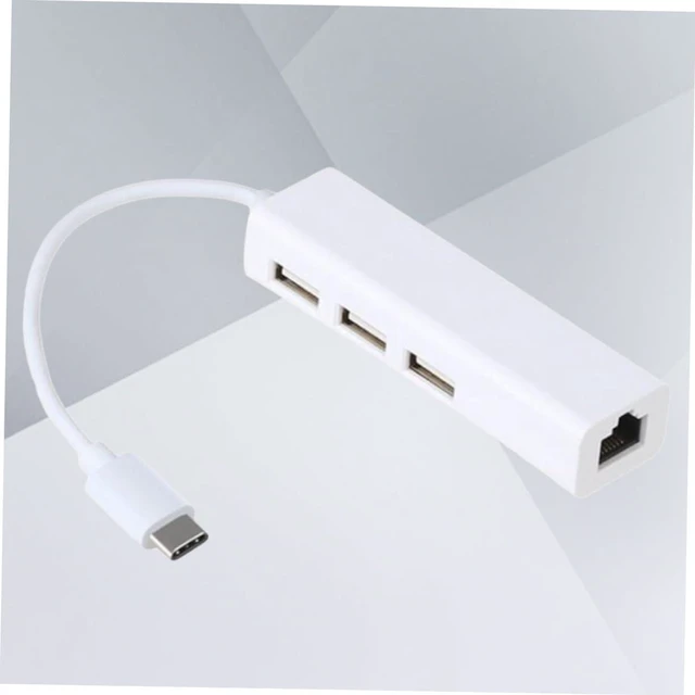 Alt view image 7 of 7 - jojofuny 3pcs Type C Hub Network Port and USB Ports for Laptop Ethernet Adapter