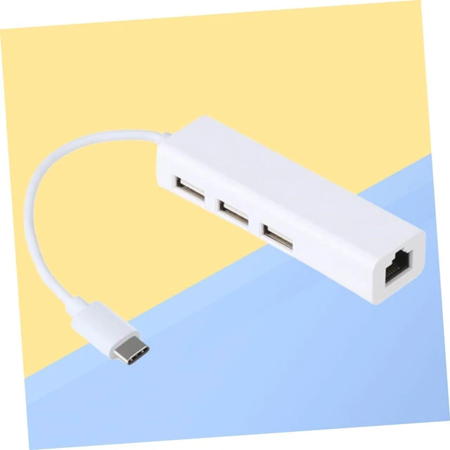 Alt view image 2 of 7 - Uonlytech 3pcs Type C Hub Network Port and USB Ports for Ethernet Connectivity Compatible Plus Note