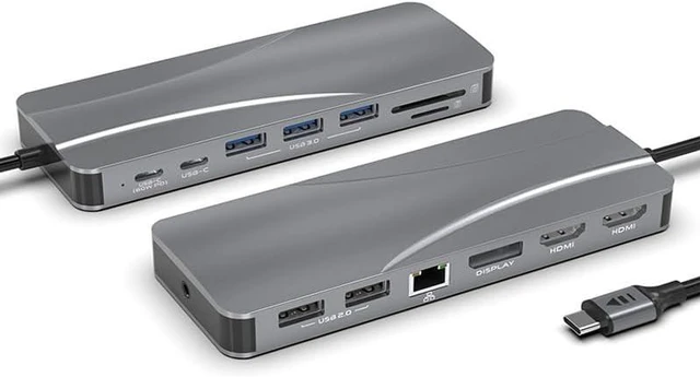 Alt view image 2 of 3 - 14 in 1 Private Model spot Type-c Extension Docking Station 60W PD+4K HDMI+DP USB C HUB Expansion hub