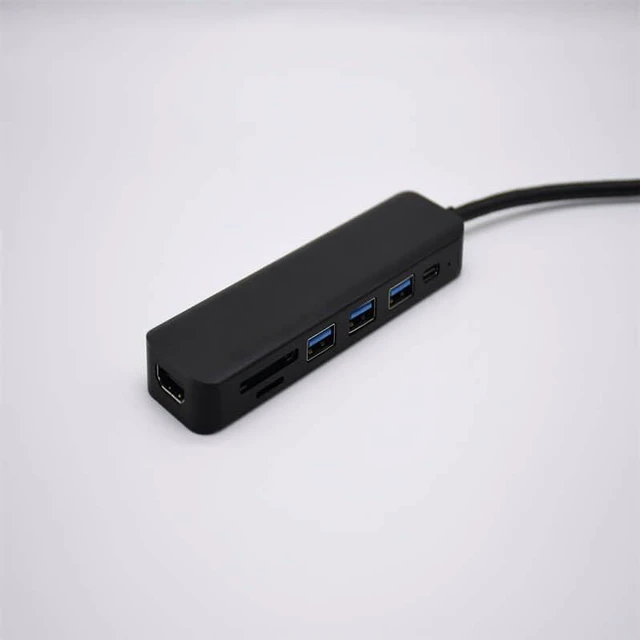 Alt view image 2 of 4 - USB Type C 7-in-1 High Speed Multi-Function Adapter PD Charging Transmission Hub HDMI Adapter