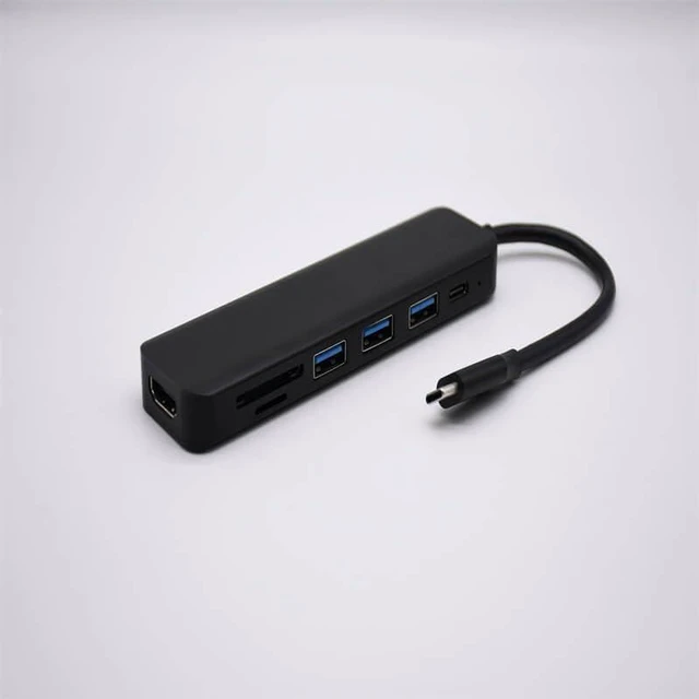 Alt view image 3 of 4 - USB Type C 7-in-1 High Speed Multi-Function Adapter PD Charging Transmission Hub HDMI Adapter