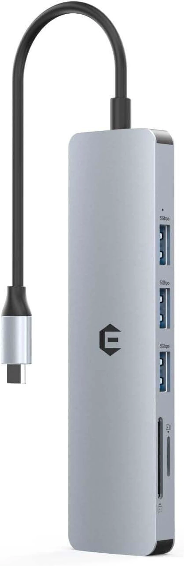 Main image of 6-in-1 USB C Hub Docking Station with 4K HDMI Adapter, USB 3.0/2.0 Ports, SD/TF Card Reader, Dual Monitor Type C Multiport Adapter Docking Station for MacBook Pro Air, Surface Pro, iPad Pro