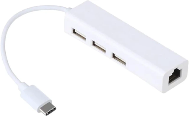 Alt view image 7 of 7 - Uonlytech 3pcs Type C Hub Network Port and USB Ports for Ethernet Connectivity Compatible Plus Note