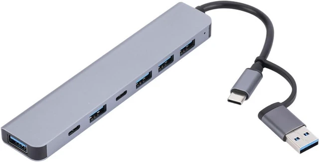 Main image of Type-C USB Hub Multi Splitter Adapter 4/5/7 Ports USB Hub Expander High Speed Transmission Plug and Play for PC Computer (Size : C)