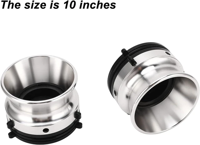 Alt view image 2 of 7 - 2pcs Nab Hub Adapter, Silver Aluminum Alloy ABS Universal Opener Winder Hub Adapter Replacement for Studer