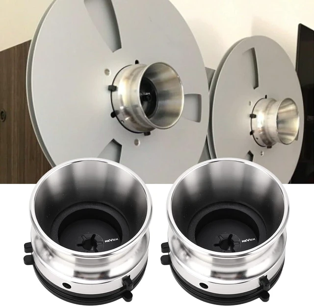 Alt view image 3 of 7 - 2pcs Nab Hub Adapter, Silver Aluminum Alloy ABS Universal Opener Winder Hub Adapter Replacement for Studer