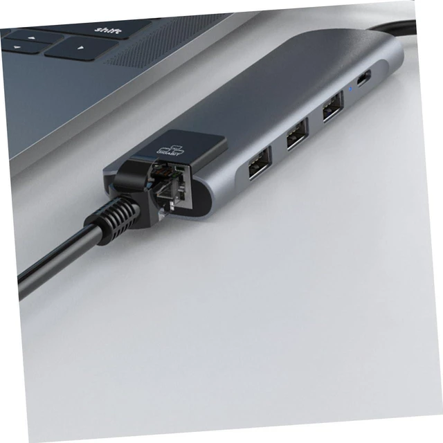 Alt view image 4 of 7 - Hemobllo 5-in-1 Type-c Hub with Pd 87w Charging Usb3.0 Ports Metal Docking Station for Laptops