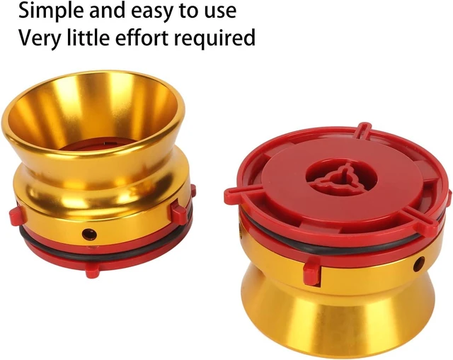 Alt view image 3 of 7 - 1 Pair Nab Hub Adapters, 10 Inch Opener Universal Nab Hub Adapter, Nab Hub Reel Recorder Fittings, Loading Device for Studer Ox Akai (Gold)