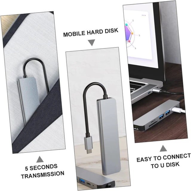 Alt view image 7 of 7 - Mobestech 3pcs Port USB Hub Multi-Port USB Splitter Adapter for Data Transfer Portable Hub Ports for Laptop