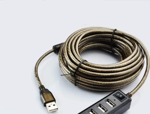 Alt view image 4 of 7 - Two 10m 4-Port hub Splitter USB2.0 Splitter