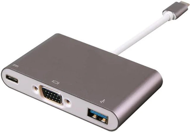 Main image of 2 USB3.1Type-C to VGA converters (Color : Gray)