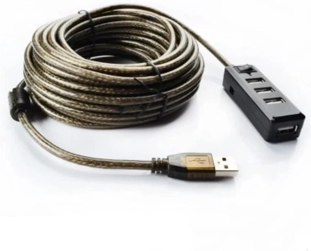 Alt view image 6 of 7 - Two 10m 4-Port hub Splitter USB2.0 Splitter