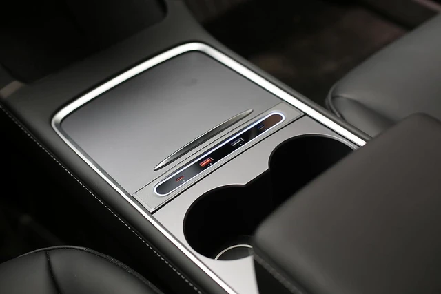 Alt view image 4 of 7 - for Tesla LED Light USB Hub Car USB Hub for 2021 2022 2023 Tesla Model 3/Y Fast Charge and Storage with Hub Docking Station for Tesla Interior
