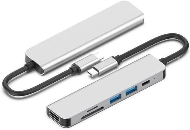 Alt view image 2 of 5 - 2 Type c hub All-in-one Expansion Dock 4K HD
