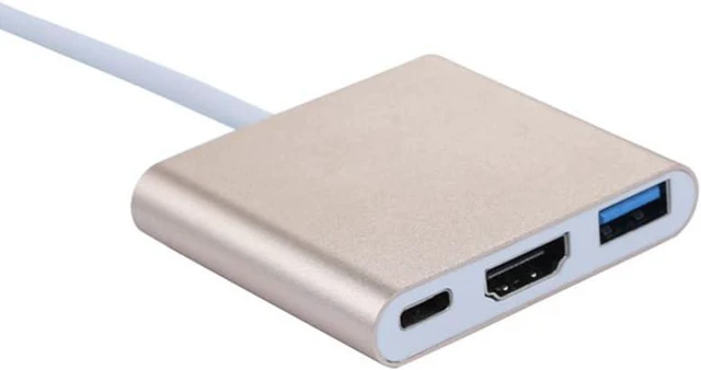 Main image of 2 Type-c to hdmi Three-in-one Converter (Color : Golden)