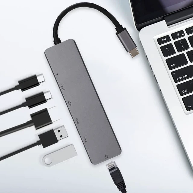 Alt view image 2 of 5 - 2 Type-C hub Multi-Functional Expansion Docks