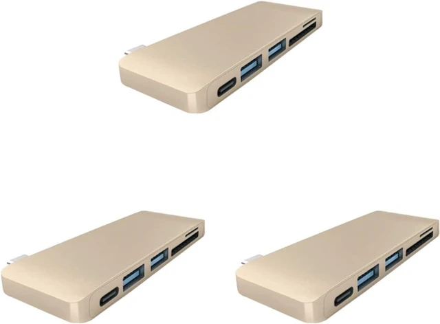 Main image of Mobestech 3pcs USB Type C Hub Combo Adapter for Charging Data Sync Reader Compatible with Laptop