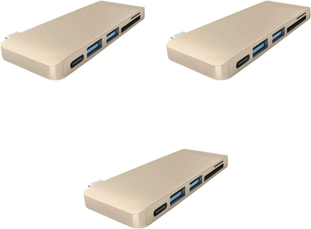 Alt view image 5 of 6 - Mobestech 3pcs USB Type C Hub Combo Adapter for Charging Data Sync Reader Compatible with Laptop