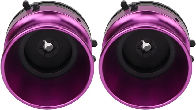 Alt view image 5 of 7 - 1 Pair Nab Hub Adapters, Polished Aluminium 10 Inch Opener for TEAC, for Studer, for Akai and Others, Purple