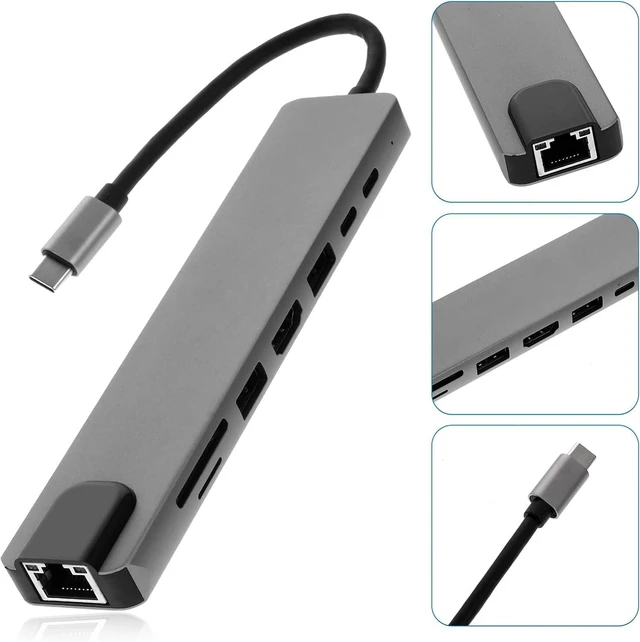Alt view image 4 of 7 - Tofficu Type-c Docking Station USB Hub Dock for Laptop Computer Type-c Hub USB-c Adapter for Office Use