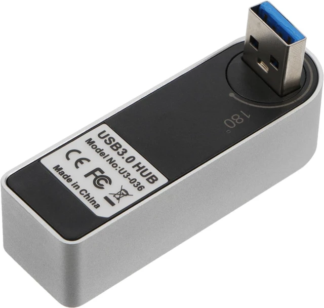 Alt view image 2 of 7 - KOMBIUDA 3pcs Aluminum Alloy USB Hub Expansion for Laptop Data Transfer Adapter