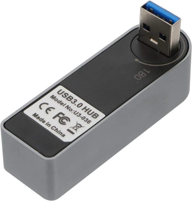 Alt view image 7 of 7 - KOMBIUDA 3pcs USB Hub Expansion Transfer Adapter Aluminum Alloy USB Data Hub for Laptop