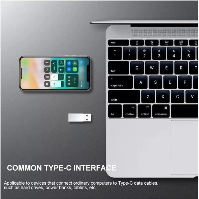 Alt view image 5 of 7 - 4 Ports USB C Hub, Type C Hub, with Type-C Female to USB 3.0 Male Adapter, Type C OTG Splitter Compatible for MacBook, Phone, PC and Other Type C Devices
