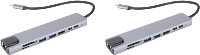Main image of Mobestech 2pcs Type-c to Card Reader Hub Adapter Pd Charging Multiport Concentrator Dock for Laptop Use