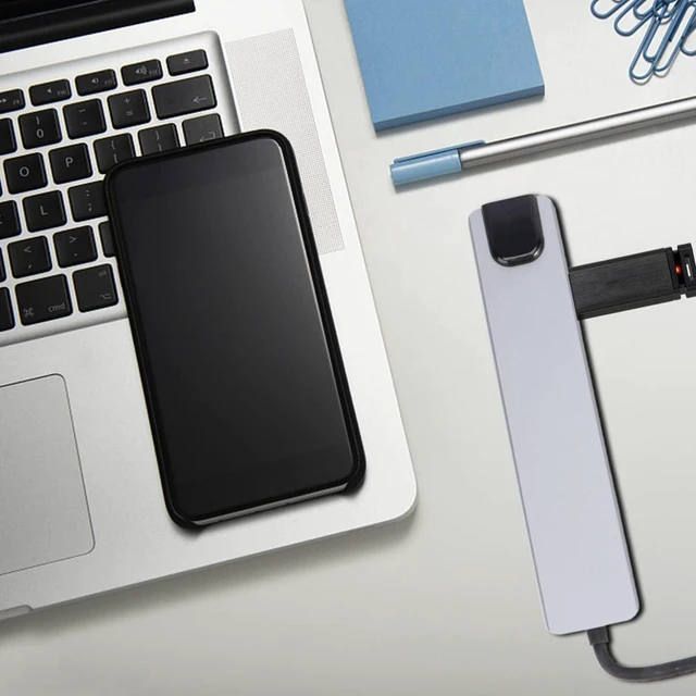 Alt view image 4 of 7 - Mobestech 2pcs Type-c to Card Reader Hub Adapter Pd Charging Multiport Concentrator Dock for Laptop Use