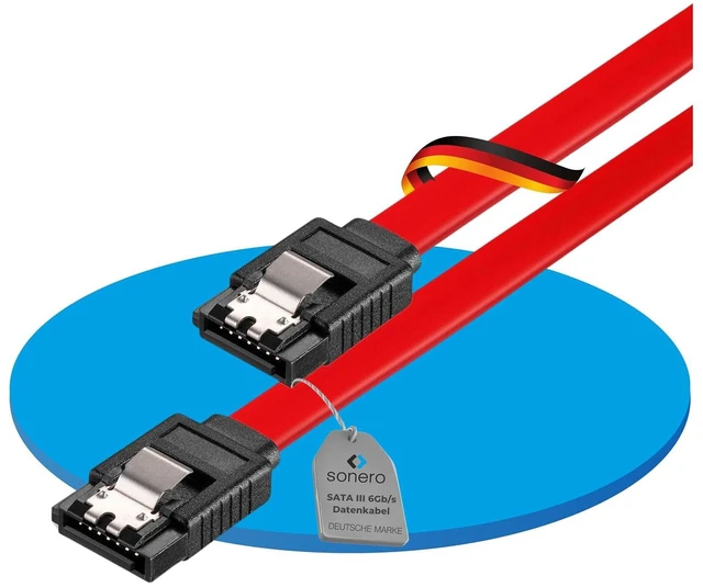 Main image of Sonero® SATA III 6Gb/s Data Cable 0.30 m Red