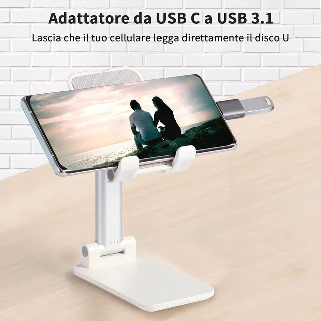 Alt view image 4 of 7 - Hoppac USB 3.1 to USB C Adapter, High Speed Transmission, USB C Male to Female, Thunderbolt 3 Type C to USB Adapter with OTG Support for MacBook Air/Pro/iPad Pro