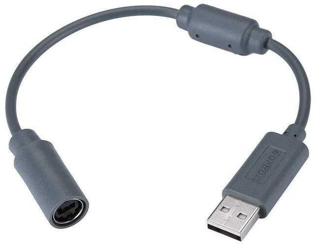 Alt view image 2 of 7 - 2pcs Wired Controller USB Breakaway Cable for Microsoft Xbox 360, Dongle Adapter Extension Cord for Xbox 360