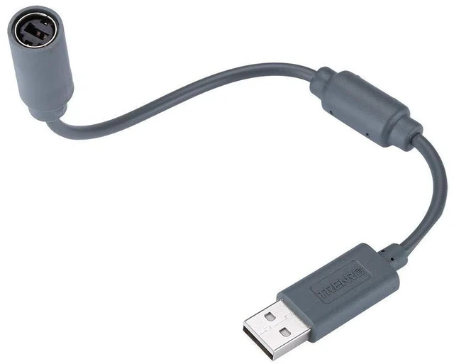 Alt view image 3 of 7 - 2pcs Wired Controller USB Breakaway Cable for Microsoft Xbox 360, Dongle Adapter Extension Cord for Xbox 360