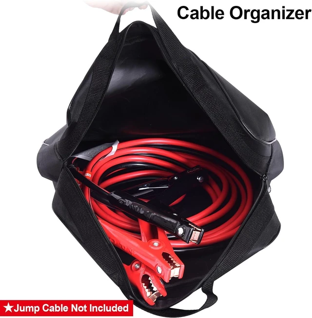 Alt view image 2 of 6 - TOPDC 15.7"x12.6" Tools Cable Bag, Jumper Cable Bag, Storage & Organizer for Cables, Cords, and Hoses Including EV Charging Cables for Electric Vehicles