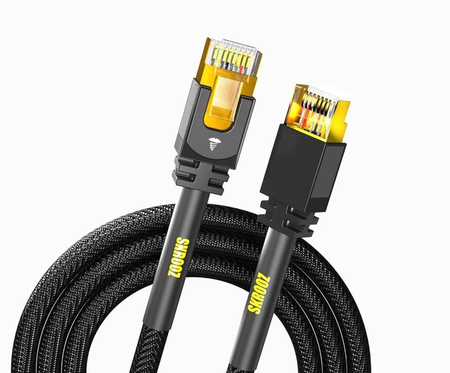 Alt view image 6 of 6 - SKROOZ CAT8 Ethernet Cable