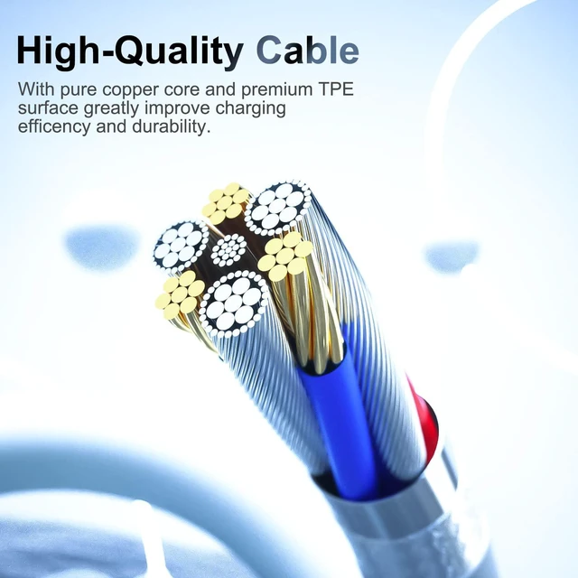 Alt view image 7 of 7 - iPhone Charger Apple MFi Certified Lightning Cable 6FT Fast Charging Cord Compatible with iPhone 14 13 12 11 Pro Max XR XS X 8 7 Plus 6S/iPad/Car Carplay (3 Pack)