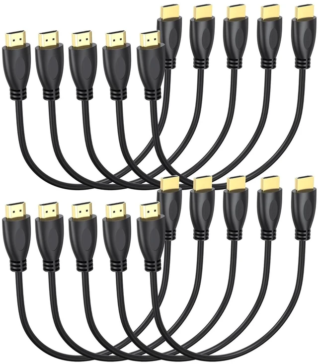 Main image of 4K HDMI Cable 1FT 10-Pack High Speed HDMI 2.0 Cable 18Gbps
