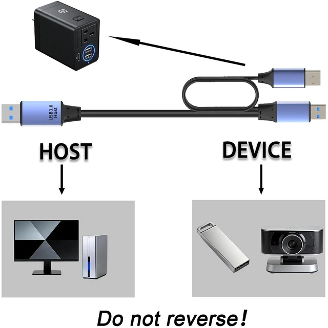 Alt view image 5 of 7 - OkyLink Active USB 3.0 Data Cable A to A, Male to Male 5Gbps, 15m | 50ft, 3.2 Gen 1, With power cable and repeater, for Industrial Automation and CCTV System