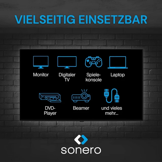 Alt view image 4 of 7 - sonero Premium High Speed HDMI Cable with Ethernet 0.50 m