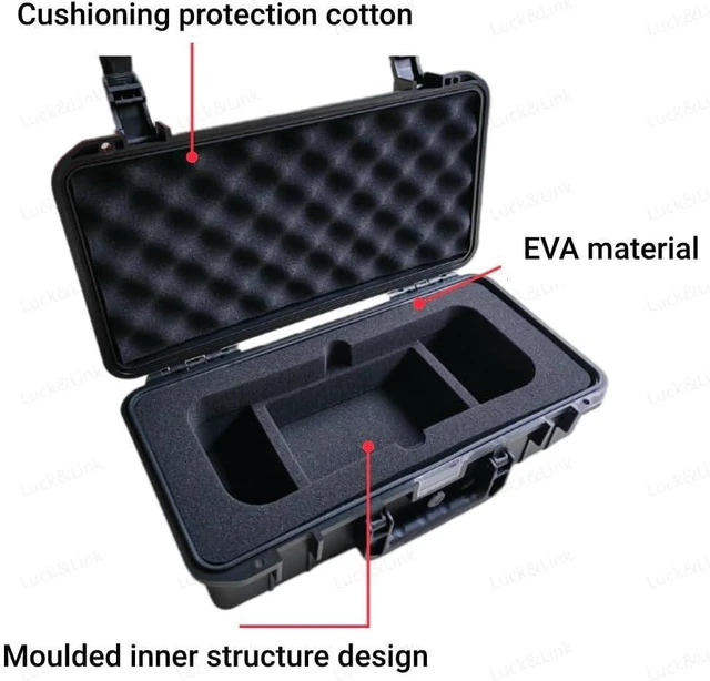Alt view image 2 of 7 - Hard Handheld Case for ASUS ROG Ally X/ROG Ally can Hold Console, Power Adapter, Charging Cable, Protective Travel Case Waterproof Shockproof Hard Shell Storage Bag for ROG Ally Accessories