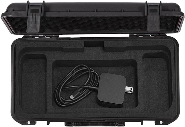 Alt view image 5 of 7 - Hard Handheld Case for ASUS ROG Ally X/ROG Ally can Hold Console, Power Adapter, Charging Cable, Protective Travel Case Waterproof Shockproof Hard Shell Storage Bag for ROG Ally Accessories